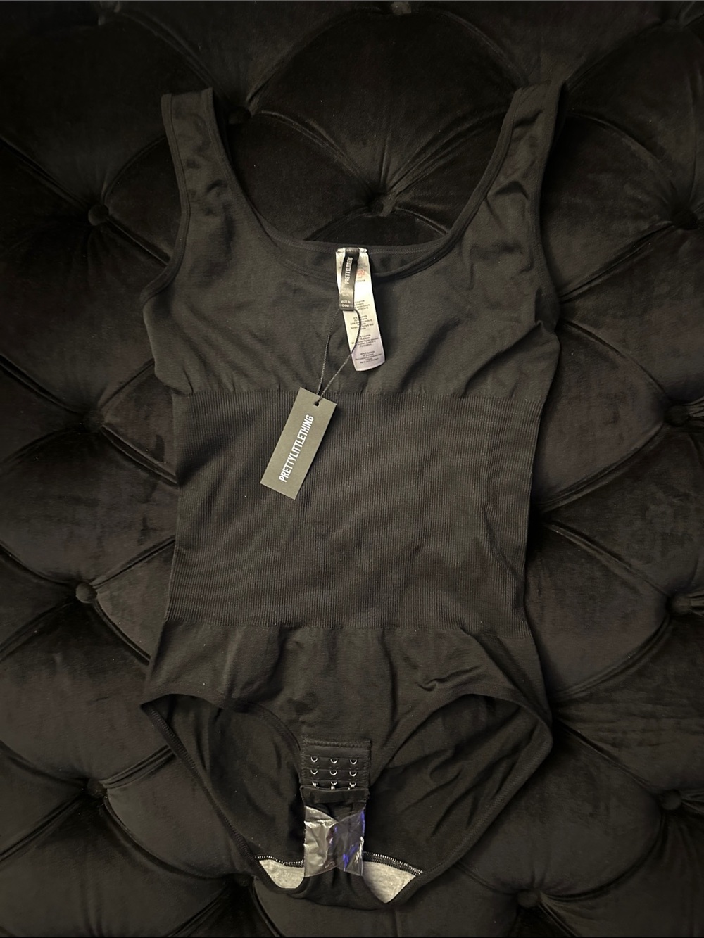PrettyLittleThing Black Seamless Sculpting Bodysuit